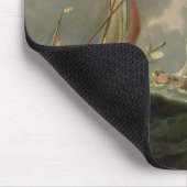 Nederlandse Pinks en een Britse Frigate in Choppy Muismat (Hoek)