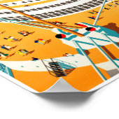 Nederlandse Poster voor reizen teruggezet (Hoek)