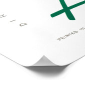 Nederlandse Poster voor reizen teruggezet (Hoek)