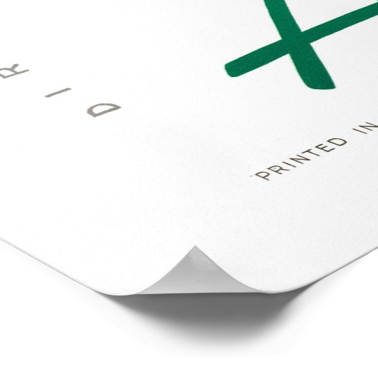 Nederlandse Poster voor reizen teruggezet (Hoek)