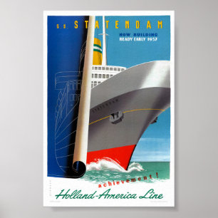 Nederlandse Poster voor reizen teruggezet