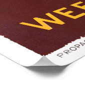 Nederlandse Poster voor reizen teruggezet (Hoek)