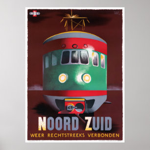 Nederlandse Poster voor reizen teruggezet