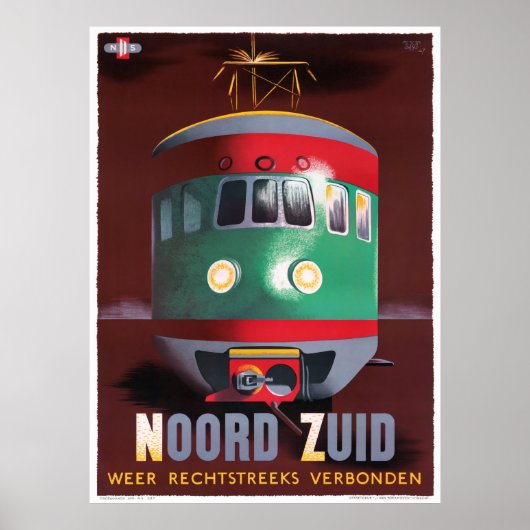 Nederlandse Poster voor reizen teruggezet (Voorkant)