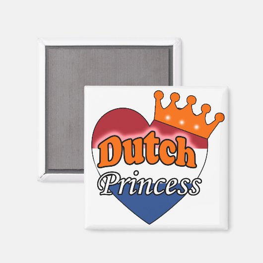 Nederlandse prinses magneet (Voorkant / Achterkant)