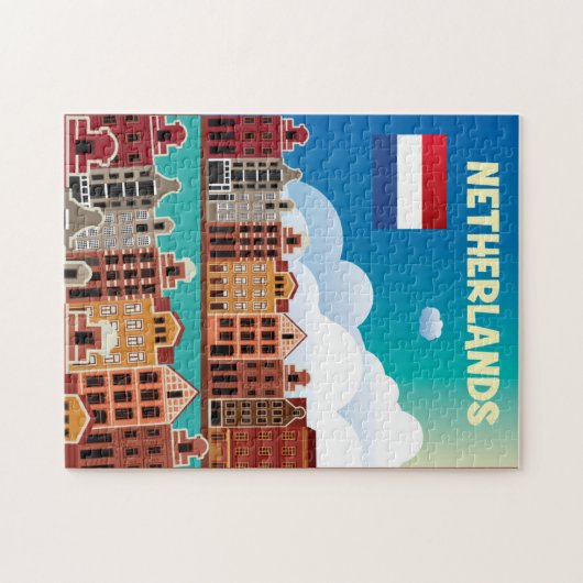 Nederlandse reisposter legpuzzel (Horizontaal)
