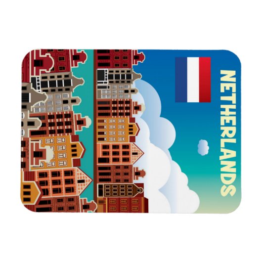 Nederlandse reisposter magneet (Horizontaal)