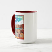 Nederlandse reisposter mok (Voorkant links)