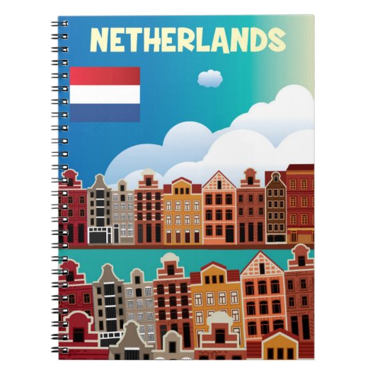 Nederlandse reisposter notitieboek (Voorkant)