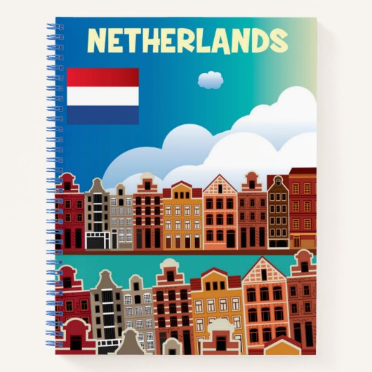 Nederlandse reisposter notitieboek (Voorkant)