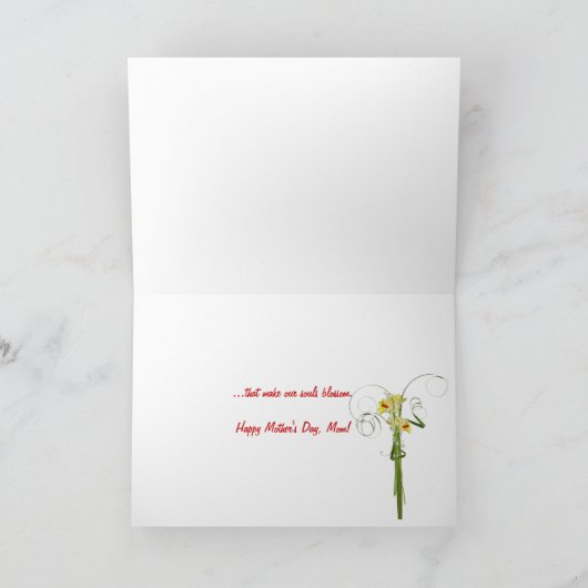 Nederlandse rode tulp kaart (Binnen)