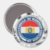 Nederlandse Ronde Emblem Magneet (Voorkant / Achterkant)