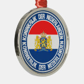 Nederlandse Ronde Emblem Metalen Ornament (Rechts)