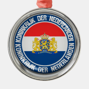 Nederlandse Ronde Emblem Metalen Ornament