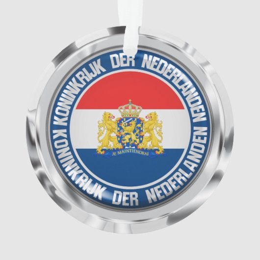 Nederlandse Ronde Emblem Ornament (achterkant)