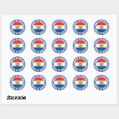 Nederlandse Ronde Emblem Ronde Sticker (Vel)