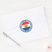 Nederlandse Ronde Emblem Ronde Sticker (Envelop)