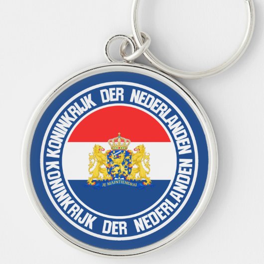 Nederlandse Ronde Emblem Sleutelhanger (Voorkant)