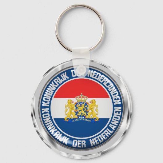 Nederlandse Ronde Emblem Sleutelhanger (Voorkant)