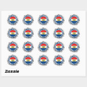 Nederlandse Ronde Emblem Sticker (Vel)