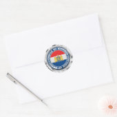 Nederlandse Ronde Emblem Sticker (Envelop)
