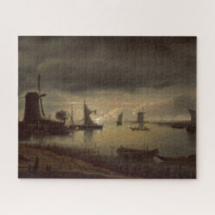 Nederlandse Scene met Windmill van Borssom Legpuzzel