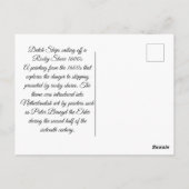 Nederlandse schepen 1600's briefkaart (Achterkant)