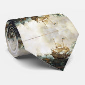 Nederlandse schepen 1600's stropdas (Opgerold)