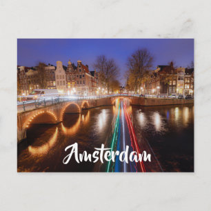 Nederlandse Schilderachtige Waterwegen Amsterdam Briefkaart
