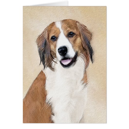 Nederlandse Schilderen Kooikerhondje - Dog Art (Voorkant)