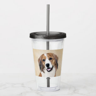 Nederlandse Schilderen Kooikerhondje - Dog Art Acryl Drinkbeker