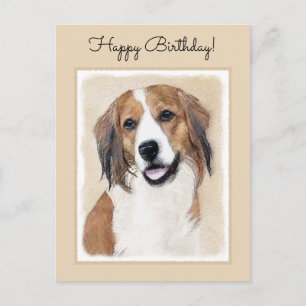 Nederlandse Schilderen Kooikerhondje - Dog Art Briefkaart