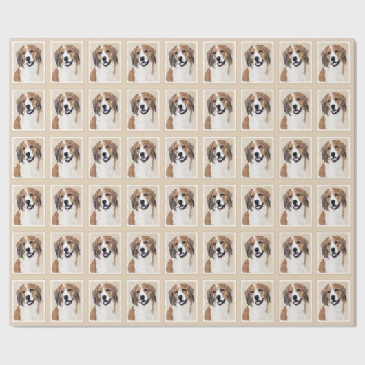 Nederlandse Schilderen Kooikerhondje - Dog Art Cadeaupapier (Vlak)