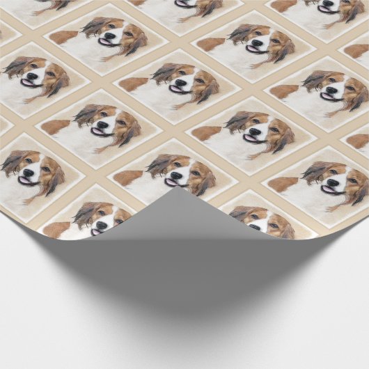 Nederlandse Schilderen Kooikerhondje - Dog Art Cadeaupapier (Hoek)