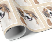 Nederlandse Schilderen Kooikerhondje - Dog Art Cadeaupapier (Rol Hoek)