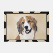Nederlandse Schilderen Kooikerhondje - Dog Art Deurmat (Voorkant)