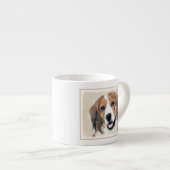 Nederlandse Schilderen Kooikerhondje - Dog Art Espresso Kop (Voorkant rechts)