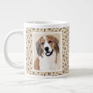Nederlandse Schilderen Kooikerhondje - Dog Art Grote Koffiekop