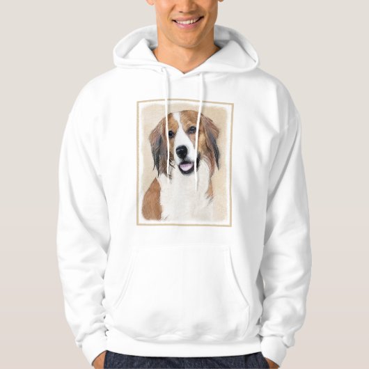 Nederlandse Schilderen Kooikerhondje - Dog Art Hoodie (Voorkant)