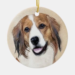 Nederlandse Schilderen Kooikerhondje - Dog Art Keramisch Ornament