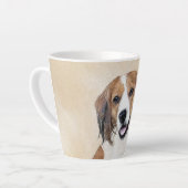 Nederlandse Schilderen Kooikerhondje - Dog Art Latte Mok (Linkerhoek)