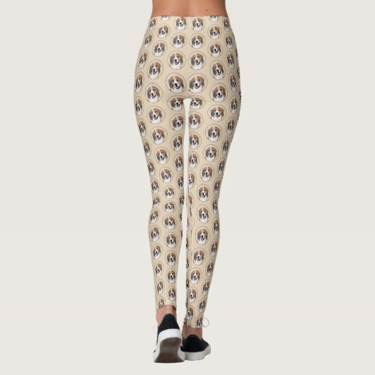 Nederlandse Schilderen Kooikerhondje - Dog Art Leggings (Achterkant)