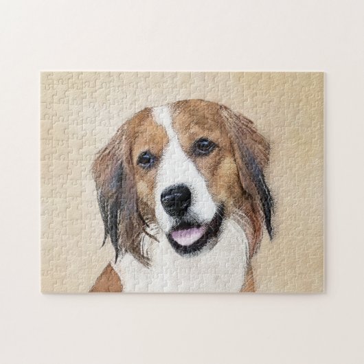 Nederlandse Schilderen Kooikerhondje - Dog Art Legpuzzel (Horizontaal)