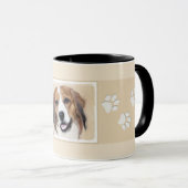 Nederlandse Schilderen Kooikerhondje - Dog Art Mok (Voorkant rechts)