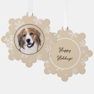 Nederlandse Schilderen Kooikerhondje - Dog Art Ornament Kaart