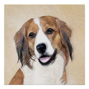 Nederlandse Schilderen Kooikerhondje - Dog Art Perfect Poster