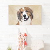 Nederlandse Schilderen Kooikerhondje - Dog Art Spandoek (Insitu)