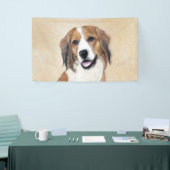 Nederlandse Schilderen Kooikerhondje - Dog Art Spandoek (Beurs)