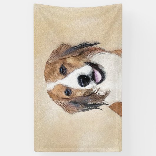 Nederlandse Schilderen Kooikerhondje - Dog Art Spandoek (Verticaal)