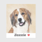 Nederlandse Schilderen Kooikerhondje - Dog Art Sticker (Vel)